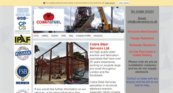 Desktop Screenshot of cobrasteel.co.uk